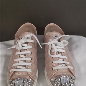 Miu miu pink sneakers (rare)